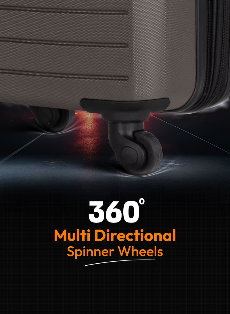 ستارجولد مجموعة حقائب سفر مكونة من 3 قطع من حقائب أمتعة السفر ذات الجانب الصلب من مادة ABS - Image 4